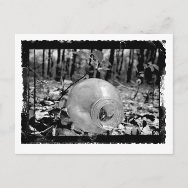 Postal con botella de tierra (Anverso)