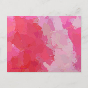Postal con botones rosados de bonito