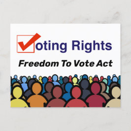 Postal con derecho de voto Ley de libertad de voto