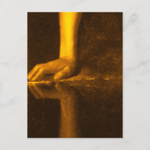 Postal con detalle de pintura caravaggio