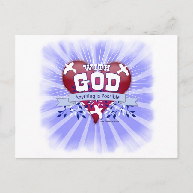 Postal Con Dios Todo es Posible (Anverso)