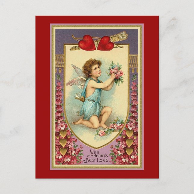 Postal Con el amor de mi corazón (Anverso)