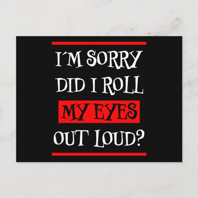 Postal Con El Fin De Insultarme, Diciendo Chiste Sarcasmo (Anverso)