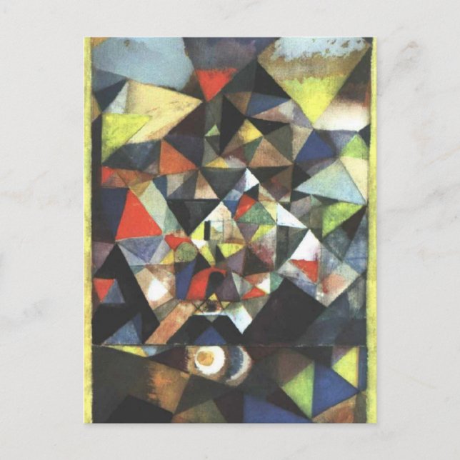 Postal Con el huevo de Paul Klee (Anverso)