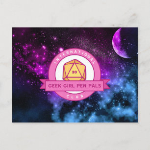 Postal con el logotipo de IGGPPC "Out of this Worl