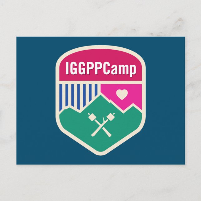 Postal con el logotipo de IGGPPCamp (Anverso)