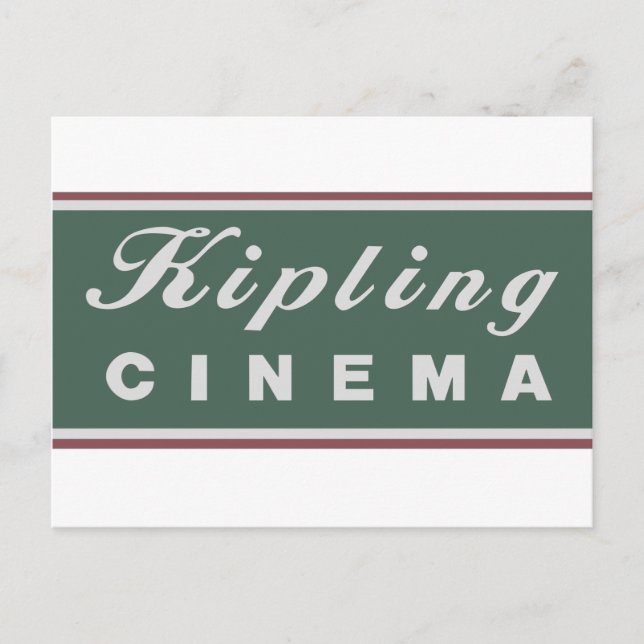 Postal con el logotipo del cine Kipling (Anverso)
