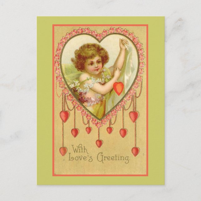 Postal Con el saludo del amor (Anverso)