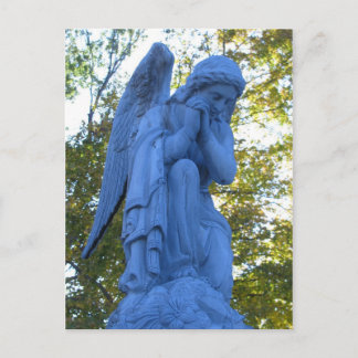 Postal con estatua de Blue Angel Zink