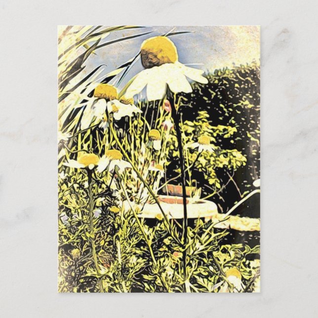 Postal con flores de manzana (estilo antiguo) (Anverso)