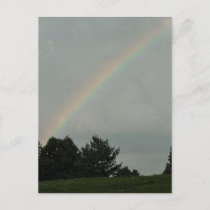 Postal con foto arco iris