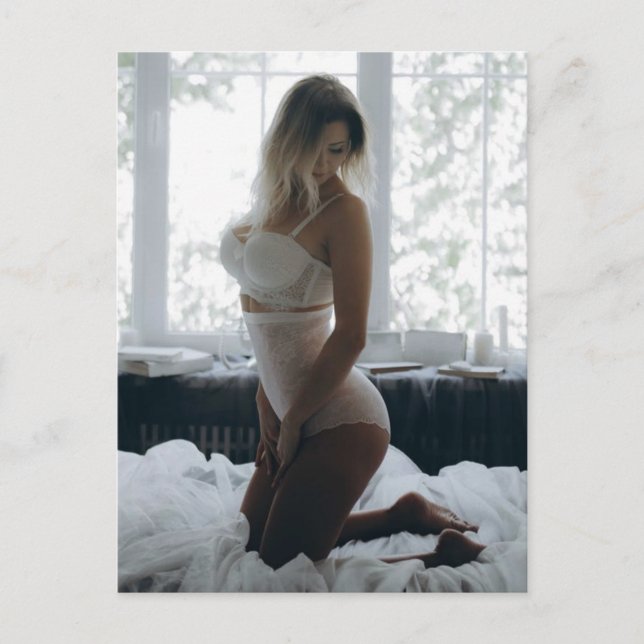 Postal con foto de la Bandera Blanca (Anverso)