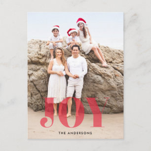 Postal con fotos de los Navidades de Satin Joy
