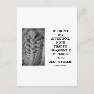 Postal Con Frecuencia Me Equivoco Sólo Un Fósil (Trilobit
