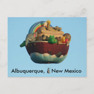 Postal con globo aerostático Arky