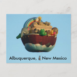 Postal con globo aerostático Arky