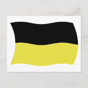 Postal con la bandera de los casubios