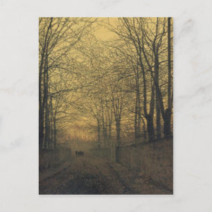 Postal con la pintura de Juan Atkinson Grimshaw