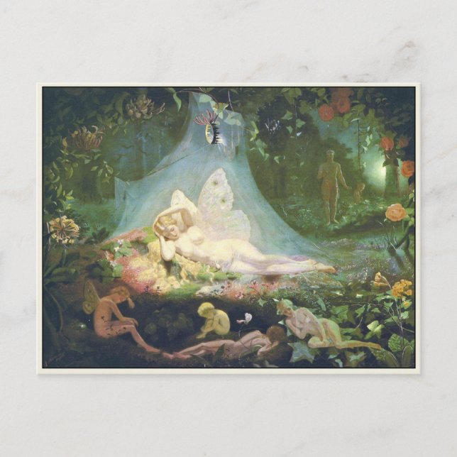 Postal con la pintura de Juan Simmons (Anverso)