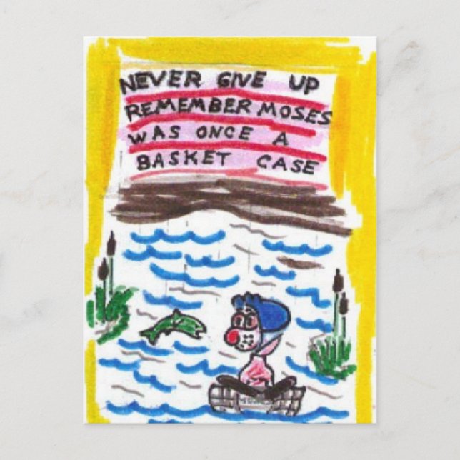 Postal con las muestras divertidas de la iglesia (Anverso)