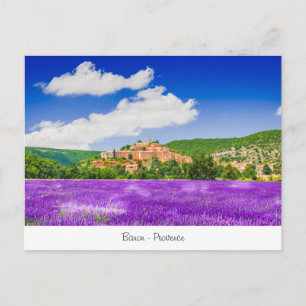 Postal con lavanda en Banon Provence