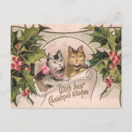 Postal "Con los mejores deseos de los Navidades" victoria