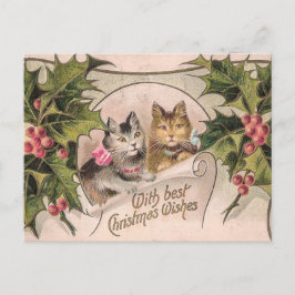 Postal "Con los mejores deseos de los Navidades" victoria