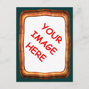 postal con marco para la foto