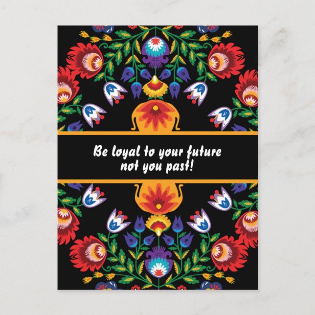 Postal Con motivación el asombroso pueblo esmaltado Wycin (Anverso)