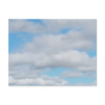 Postal con nubes de crema batida