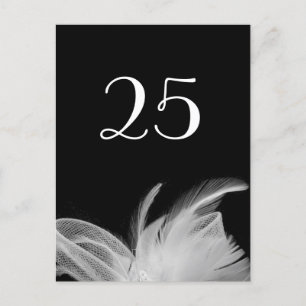 Postal con número de tabla de Feathered de 1920