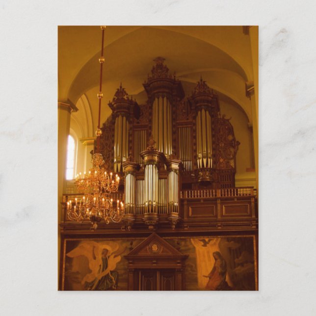 Postal con órganos de tubería (Anverso)