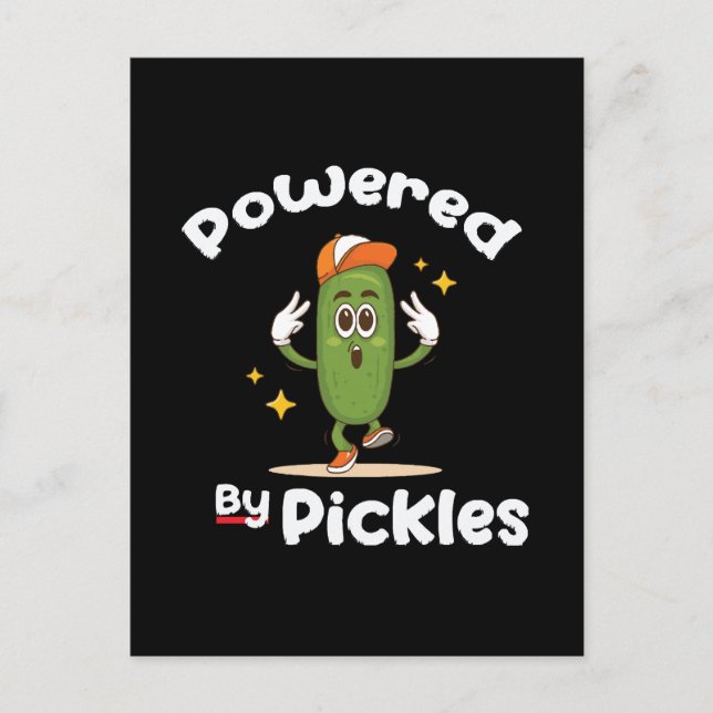 Postal Con Pickles Comida Encurtido Divertido (Anverso)