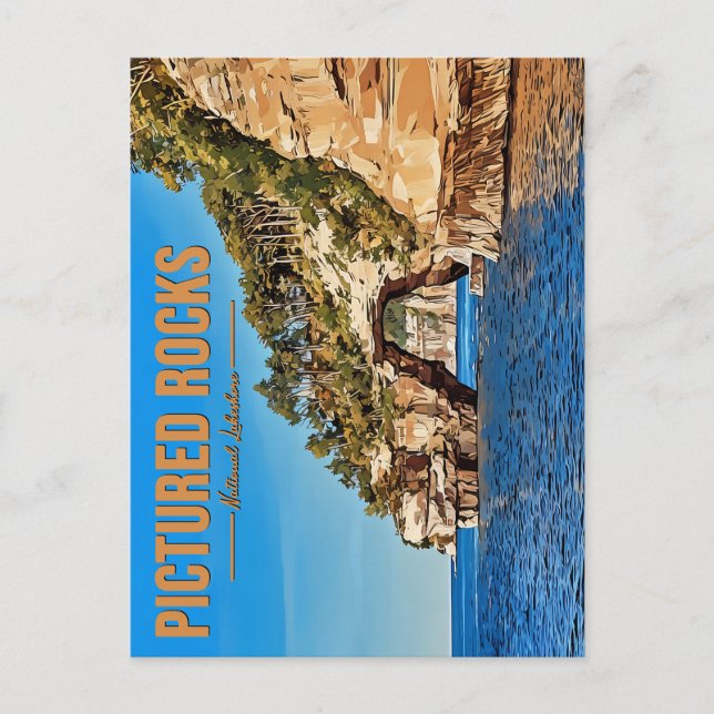 Postal con piedras picadas (Anverso)