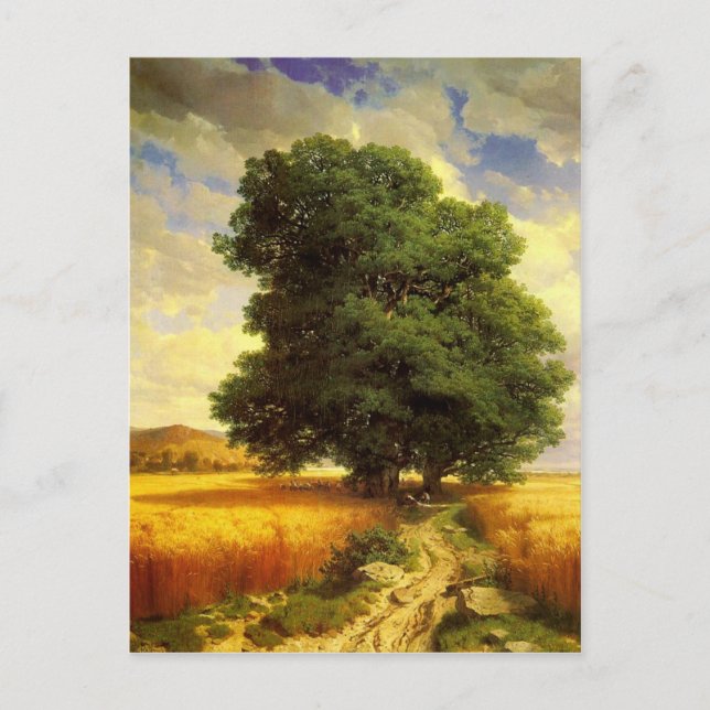 Postal con pintura de calame de Alexandre (Anverso)