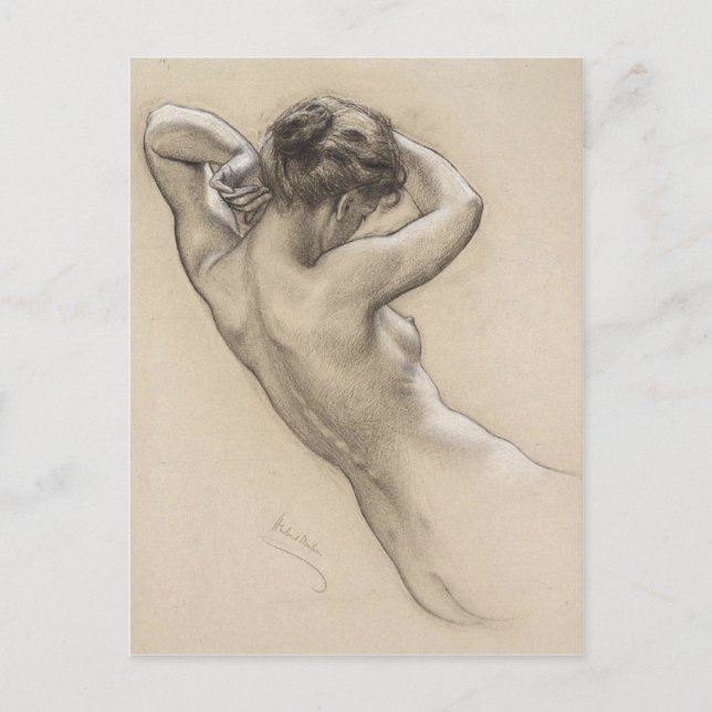 Postal Con Pintura De Herbert James Draper (Anverso)