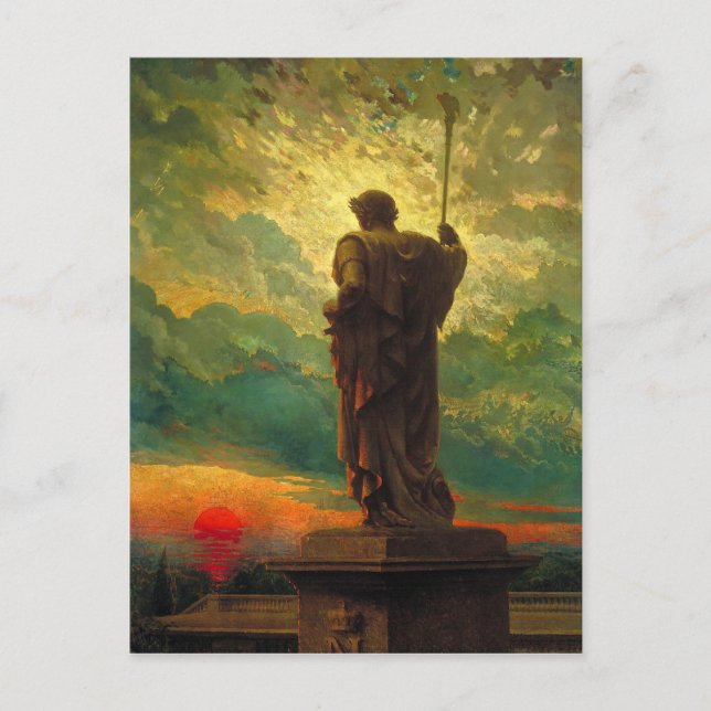 Postal con pintura de James Carroll Beckwith (Anverso)