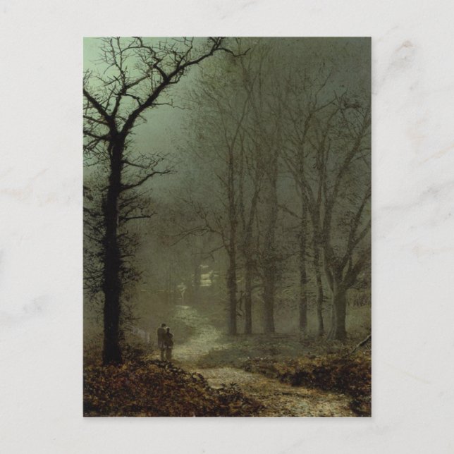 Postal con pintura de John Atkinson Grimshaw (Anverso)