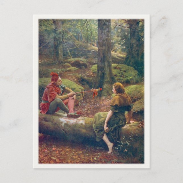 Postal con pintura de John Collier (Anverso)