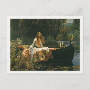 Postal con pintura de John William Waterhouse