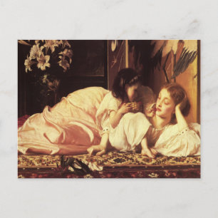 Postal con pintura de Lord Frederick Leighton