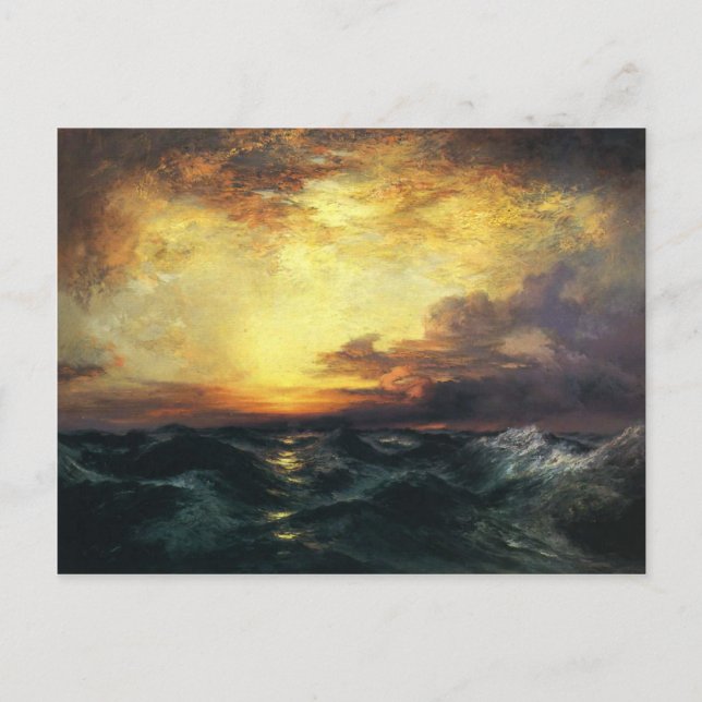 Postal con pintura de Thomas Moran (Anverso)