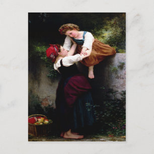 Postal con pintura de William Bouguereau
