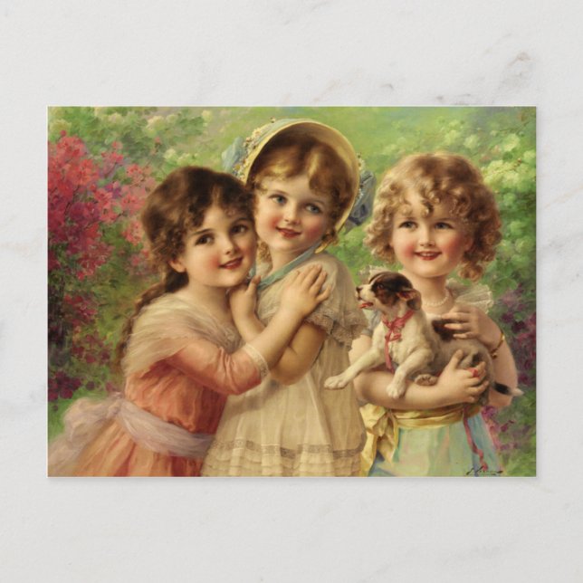 Postal con pintura Emile Vernon (Anverso)