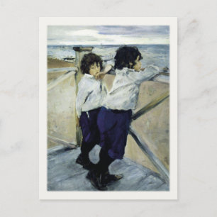 Postal con pintura famosa