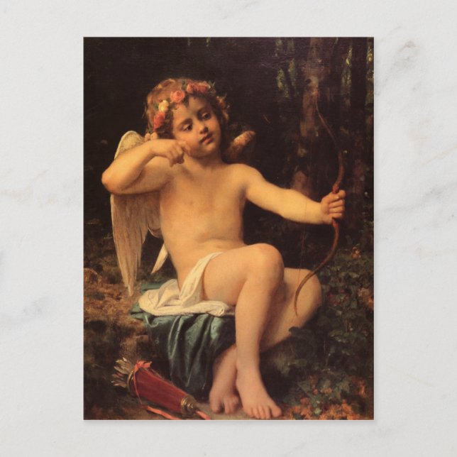 Postal Con Pintura Léon Bazile Perrault (Anverso)