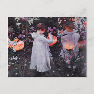 Postal con pintura sargenta de John Singer