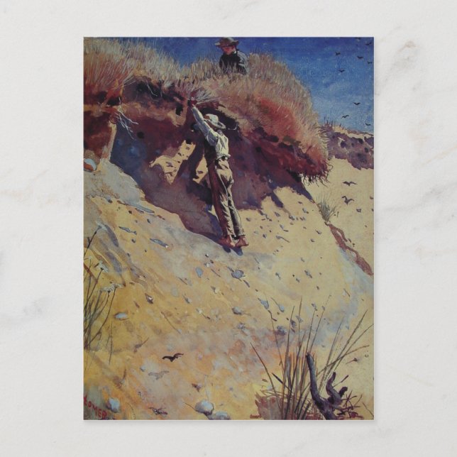 Postal con pintura Winslow Homer (Anverso)