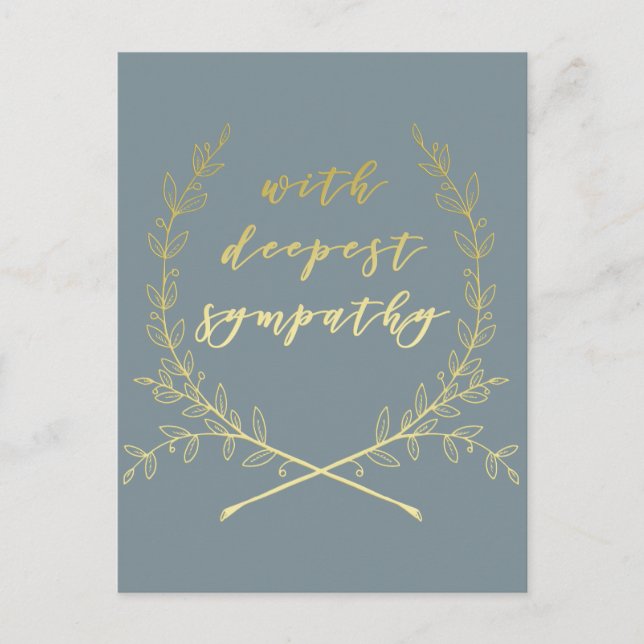Postal Con profunda simpatía Postcard (Anverso)