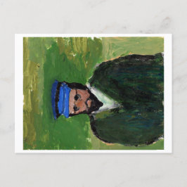 Postal con retrato similar a Van Gogh